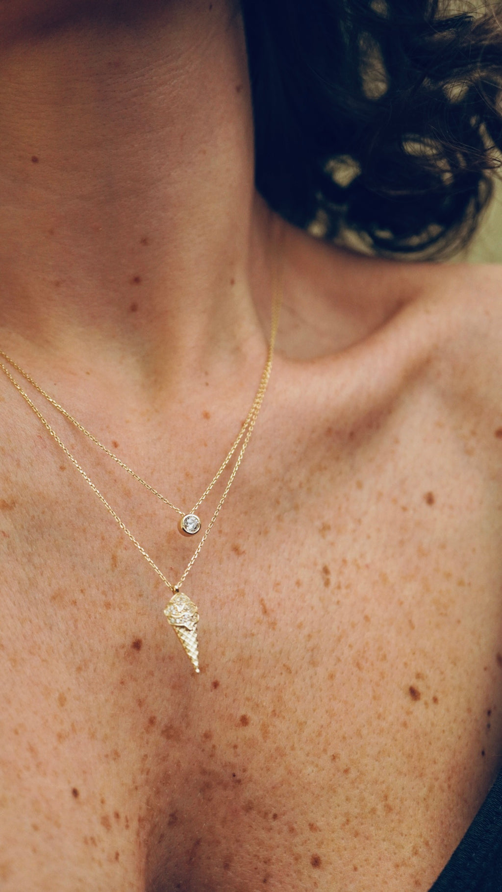 Külahta Dondurma Kolye - 14k Gold