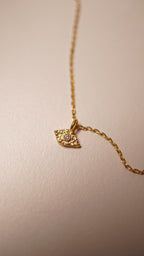 Necklet Göz Tek Taşlı Kolye