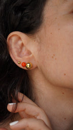 Gold Top Küpe