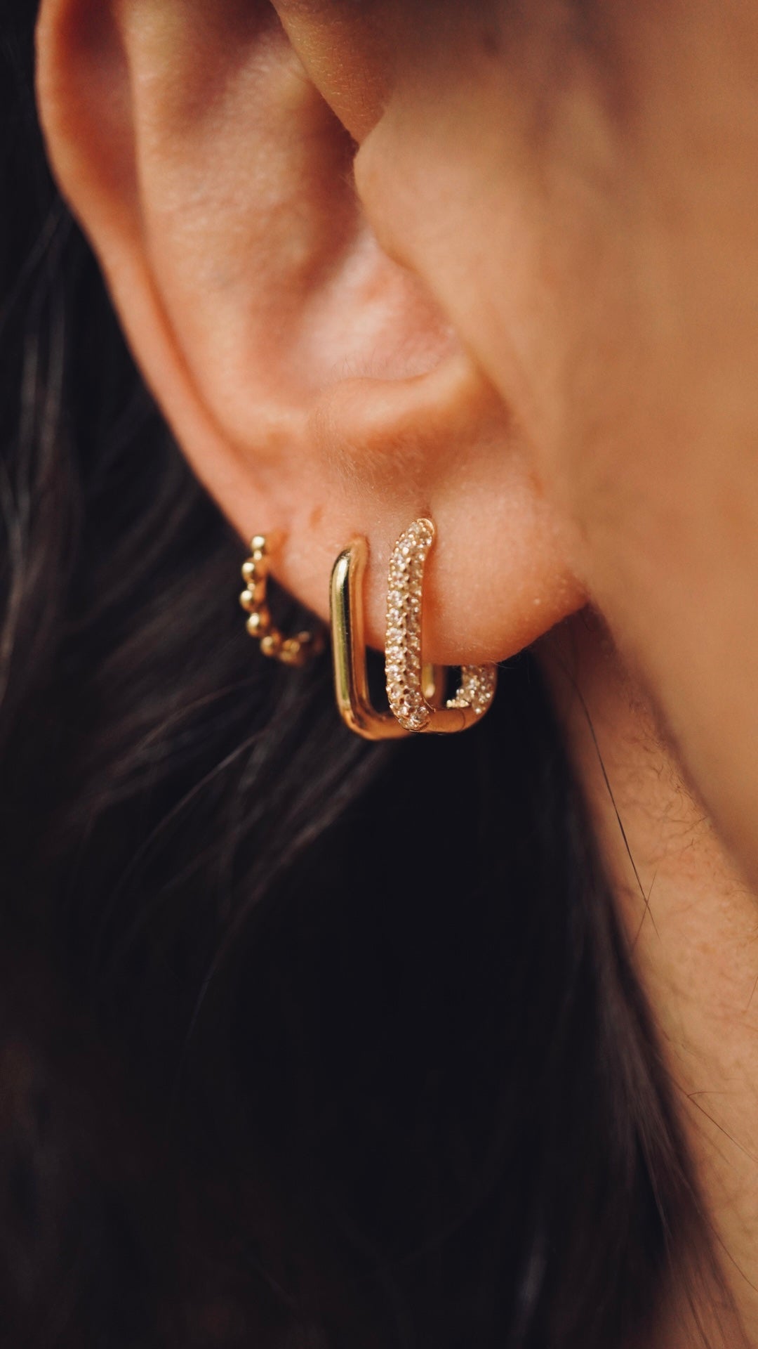 Basic Küpe - 14k Gold