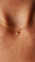 Necklet Yuvarlak Tek Taşlı Kolye