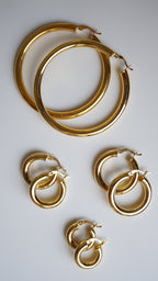 Gold Halka Küpe