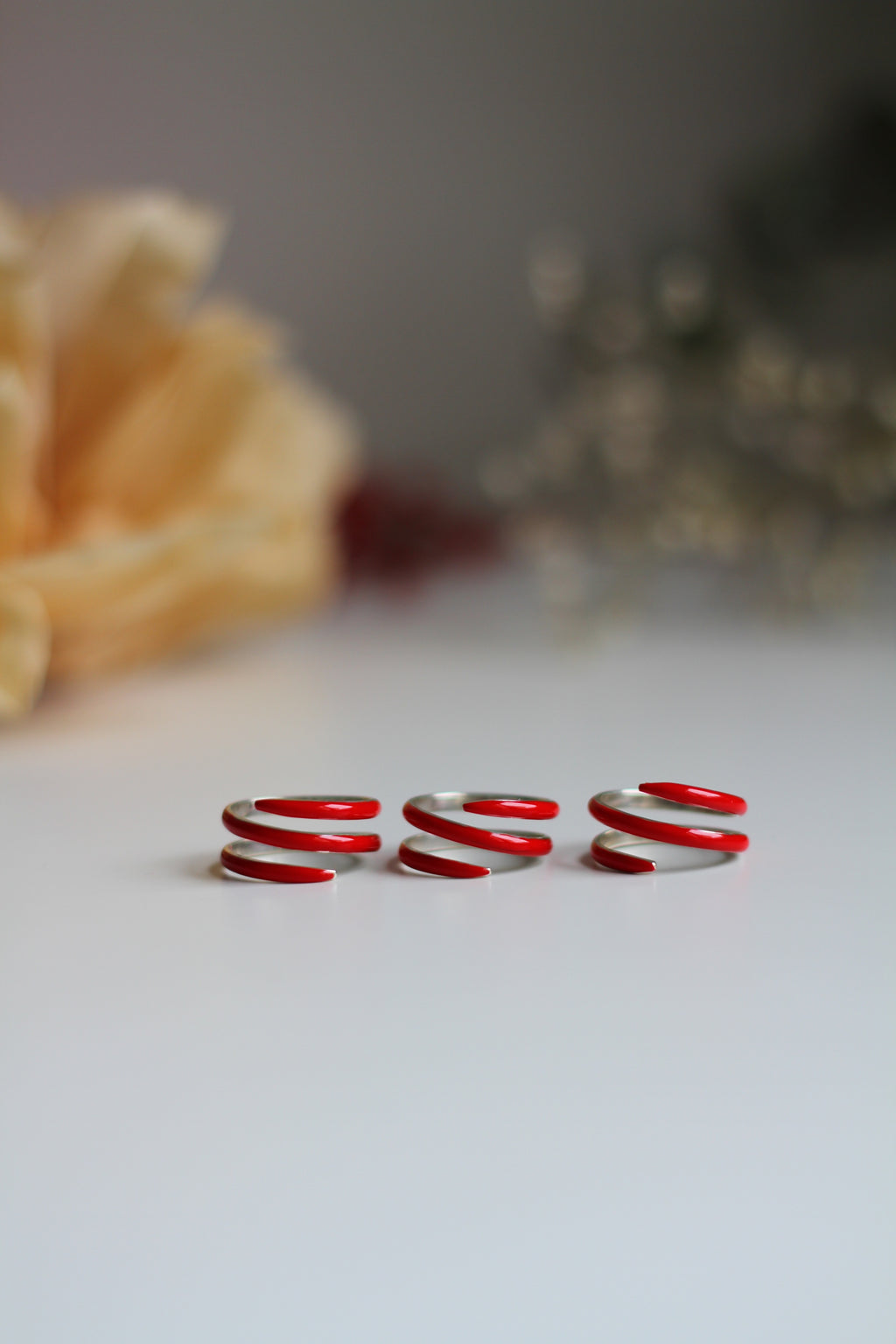 Spiral Mineli Yüzük