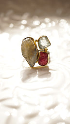 Balance - Labradorite Ruby and Quartz