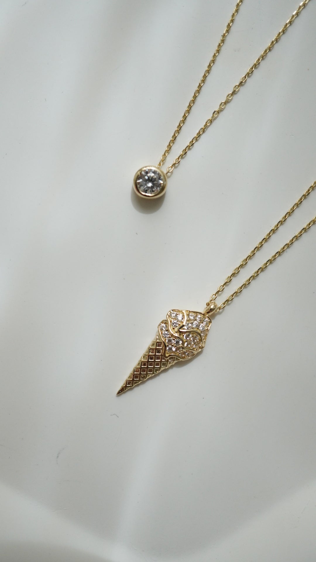 Külahta Dondurma Kolye - 14k Gold