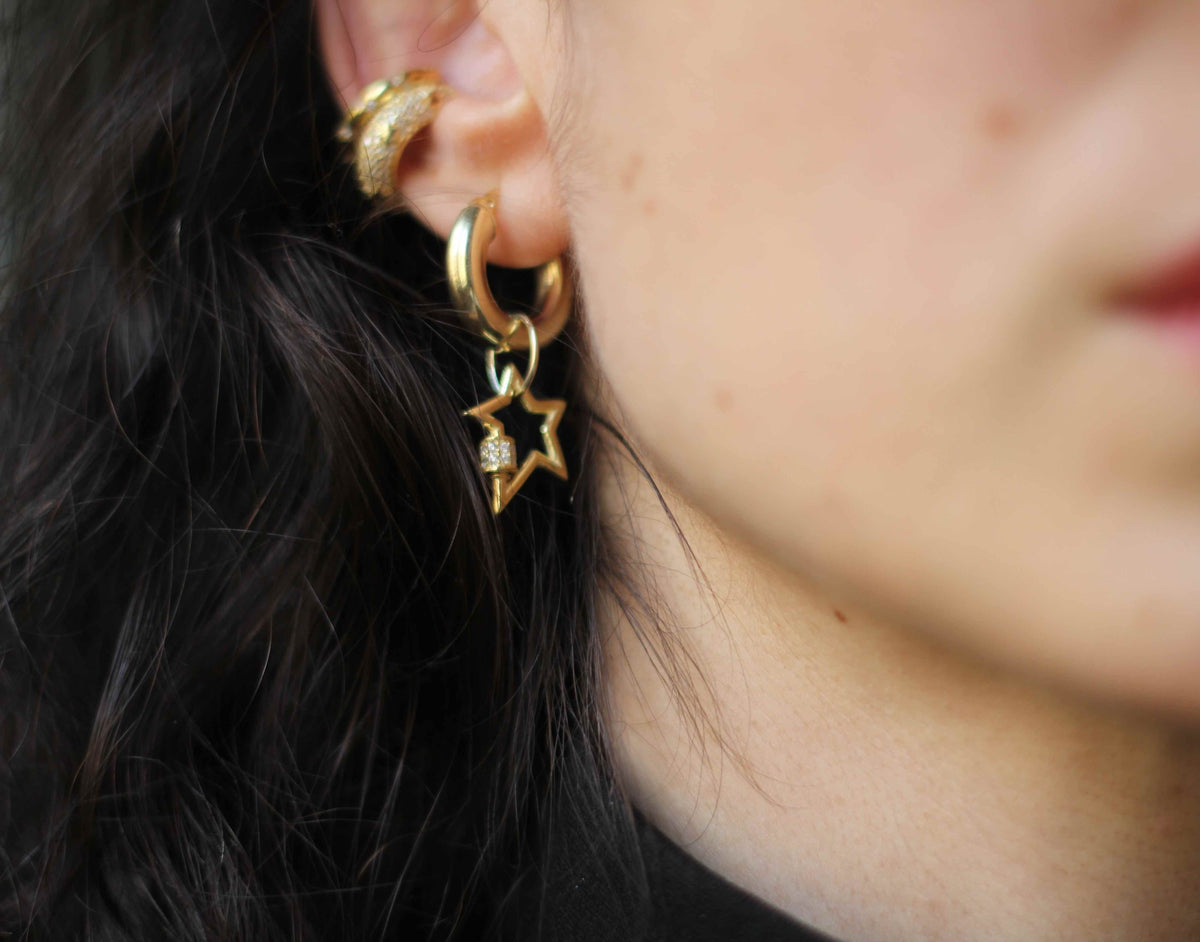 Küçük Yıldız Küpe ve Kolye Ucu