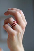 Spiral Mineli Yüzük