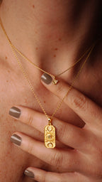 Necklet Yuvarlak Tek Taşlı Kolye