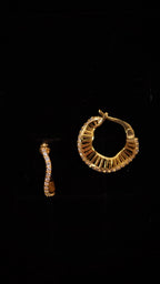 Curly Hoop Küpe